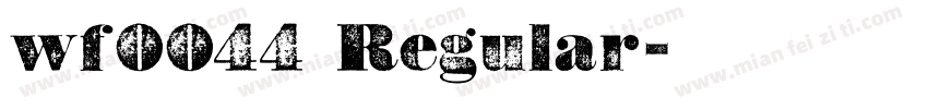 wf0044 Regular字体转换